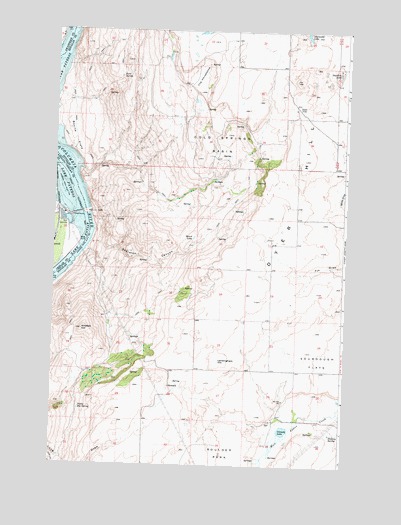 Wells Dam, WA USGS Topographic Map