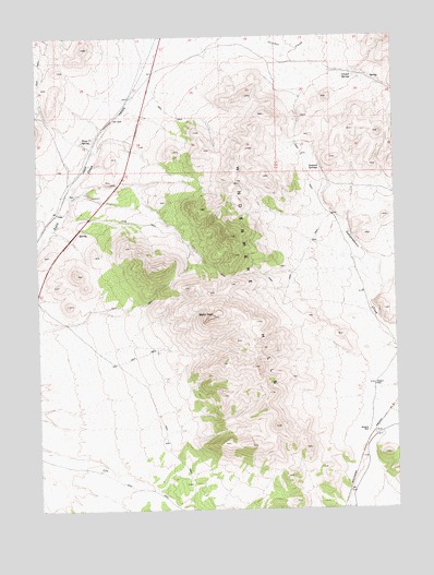 Wells Peak, NV USGS Topographic Map