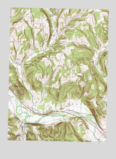 Wellsburg, NY USGS Topographic Map