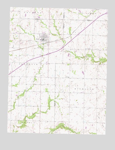 Wellsville, KS USGS Topographic Map
