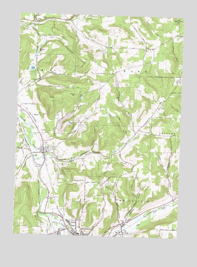 Wellsville North, NY USGS Topographic Map
