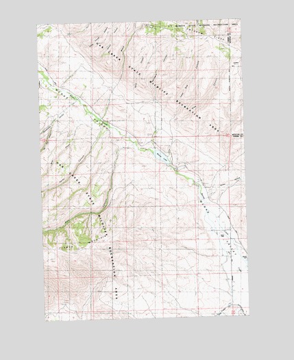 Wenas Lake, WA USGS Topographic Map