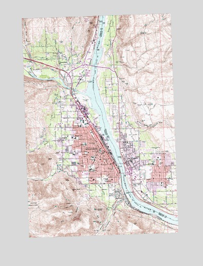 Wenatchee, WA USGS Topographic Map