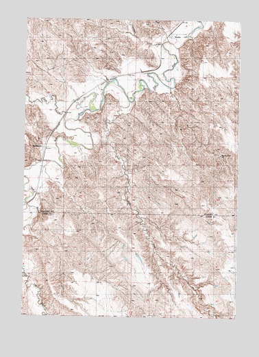 Wendte, SD USGS Topographic Map