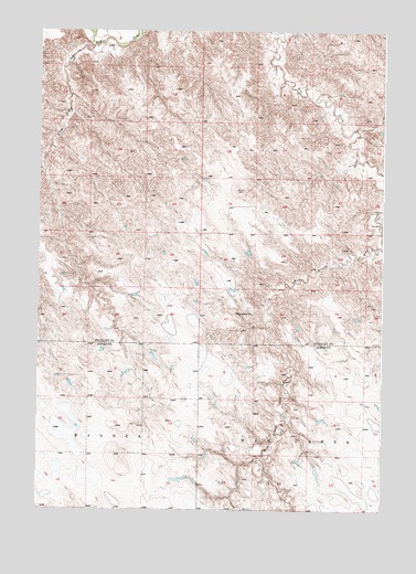 Wendte NE, SD USGS Topographic Map
