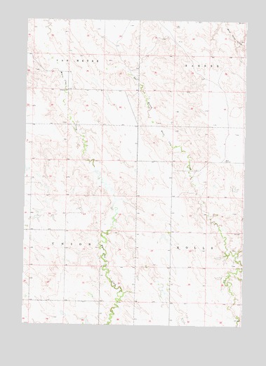 Wendte SW, SD USGS Topographic Map