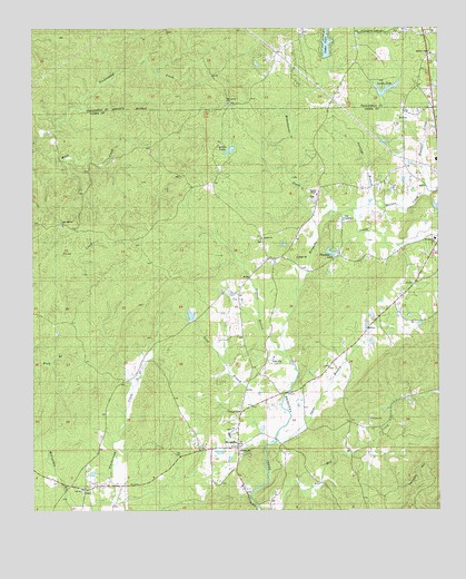 Weogufka, AL USGS Topographic Map