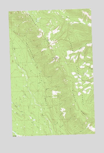 Werner Peak, MT USGS Topographic Map