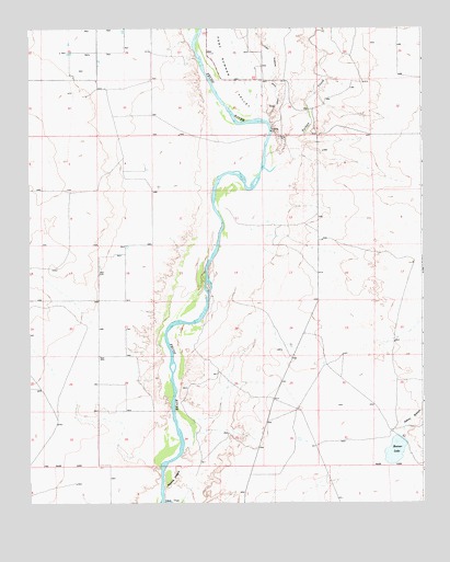 Bonner Lake, NM USGS Topographic Map