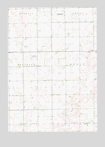Wessington Springs SW, SD USGS Topographic Map
