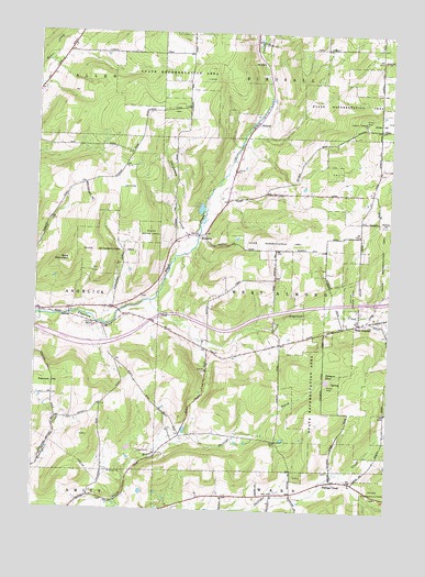 West Almond, NY USGS Topographic Map