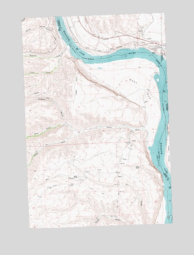 West Bar, WA USGS Topographic Map