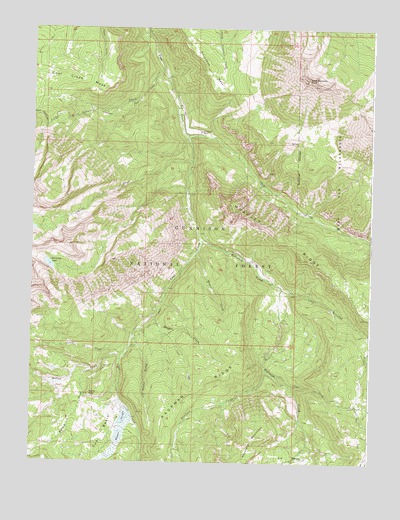 West Beckwith Mountain, CO USGS Topographic Map