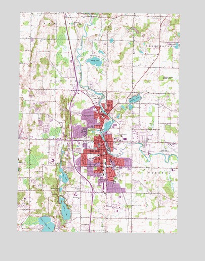 West Bend, WI USGS Topographic Map