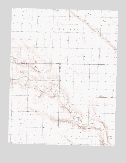 West Bethany Church, KS USGS Topographic Map