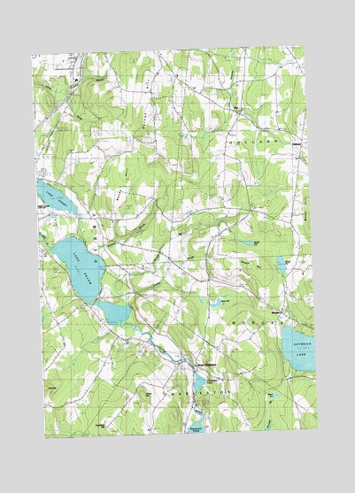 West Charleston, VT USGS Topographic Map