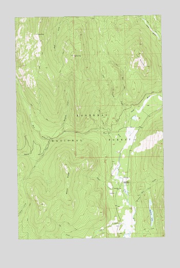 Bonnet Top, MT USGS Topographic Map