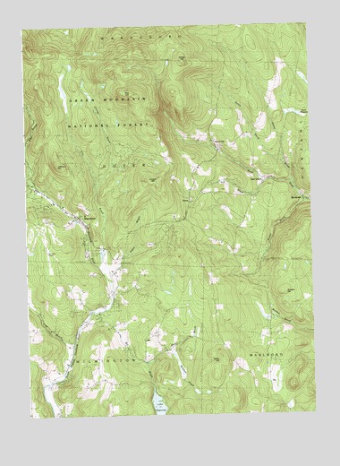 West Dover, VT USGS Topographic Map