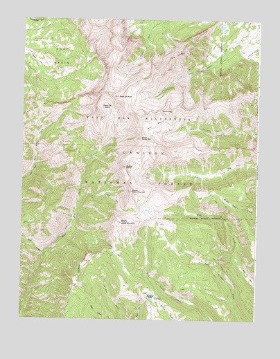 West Elk Peak, CO USGS Topographic Map
