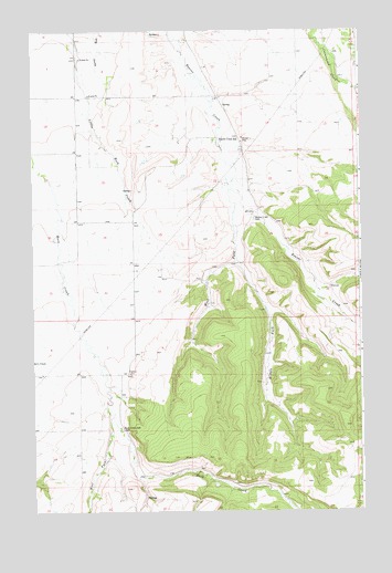 West Fork Beaver Creek, MT USGS Topographic Map