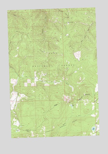West Fork Butte, MT USGS Topographic Map