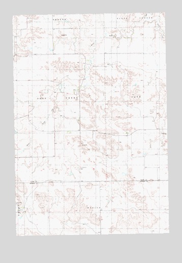 West Fork Deep Creek, ND USGS Topographic Map