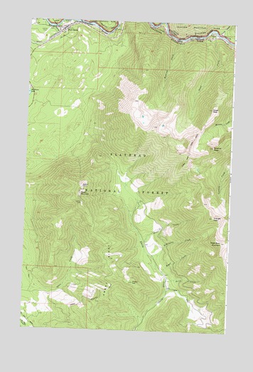 West Glacier, MT USGS Topographic Map