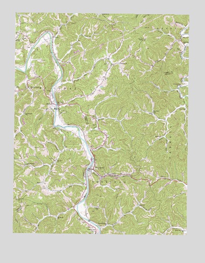 West Hamlin, WV USGS Topographic Map