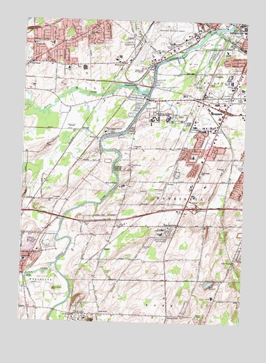 West Henrietta, NY USGS Topographic Map