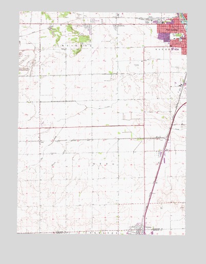 West Kankakee, IL USGS Topographic Map