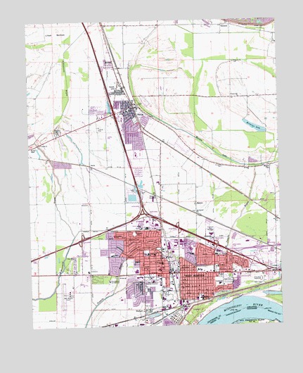 West Memphis, AR USGS Topographic Map