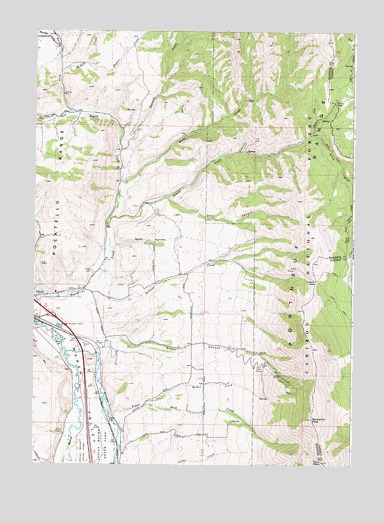 Bonneville Peak, ID USGS Topographic Map