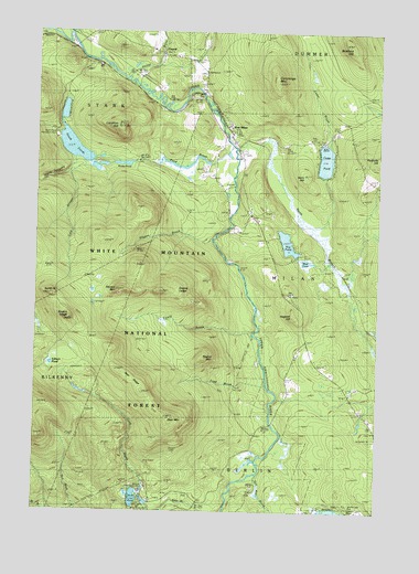 West Milan, NH USGS Topographic Map