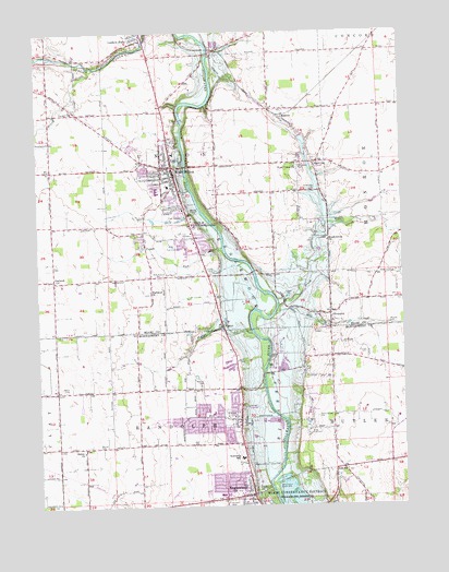 West Milton, OH USGS Topographic Map