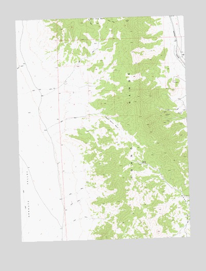 West Morris Basin, NV USGS Topographic Map