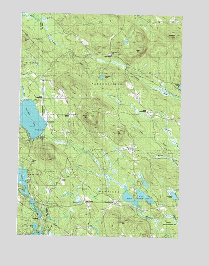 West Newfield, ME USGS Topographic Map