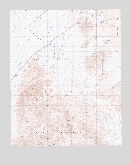 West of Baker, CA USGS Topographic Map