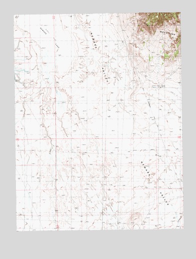 West of Beck Pass, NV USGS Topographic Map