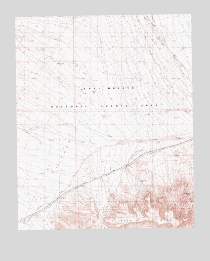West of Blind Hills, CA USGS Topographic Map