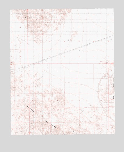 West of Budweiser Wash, CA USGS Topographic Map