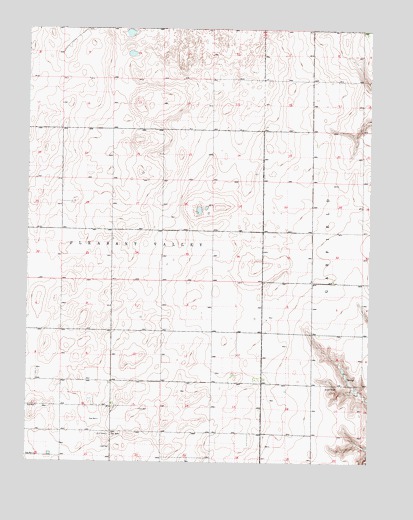 West of Eminence Cemetery, KS USGS Topographic Map
