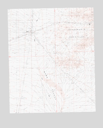 West of Flattop Mountain, CA USGS Topographic Map