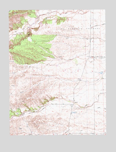 West of Gerber, CA USGS Topographic Map