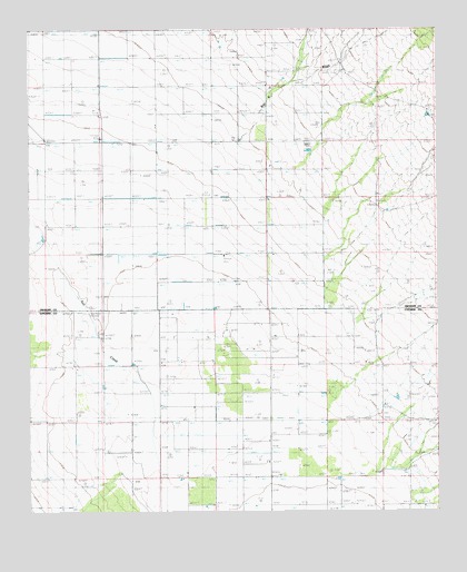 West of Greasewood Mountain, AZ USGS Topographic Map