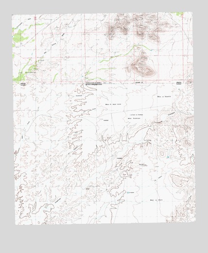 West of Guadalupe Canyon, AZ USGS Topographic Map