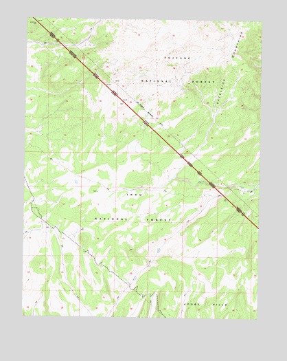 West of Huntoon Spring, CA USGS Topographic Map