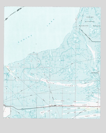 West of Johnson Bayou, LA USGS Topographic Map