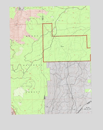 West of Kephart, CA USGS Topographic Map