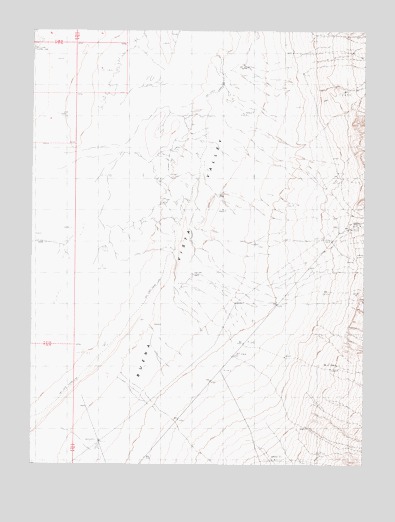West of McKinney Pass, NV USGS Topographic Map