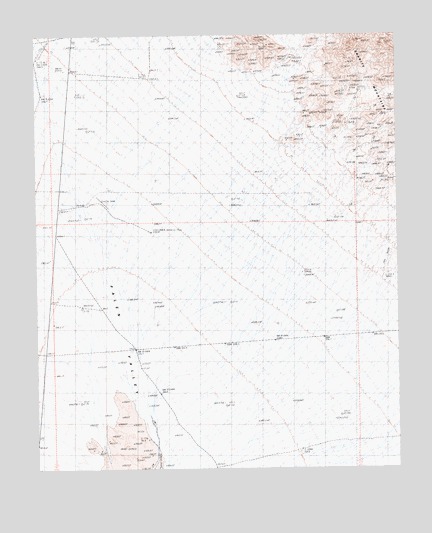 West of Palen Pass, CA USGS Topographic Map